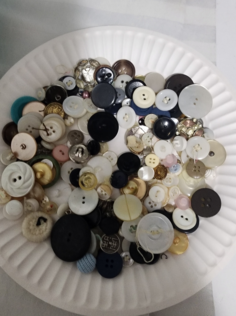 Mixed Sewing Button Lot - Assorted Colors